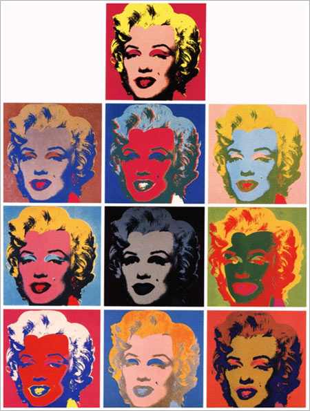 後現代畫作~瑪麗蓮夢露 後現代畫作~瑪麗蓮夢露
